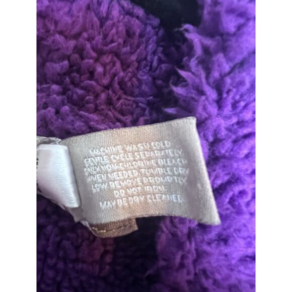 Chico's Women's Purple Fleece Turtle Neck Full Zip Vest Size 3/XL Warm Soft - Picture 5 of 7